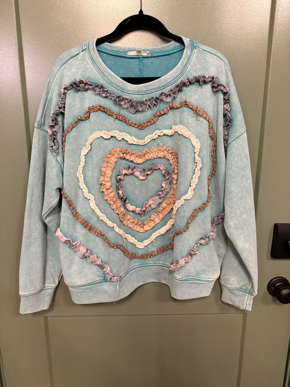 Oli & Hali Aqua Pullover Sweatshirt